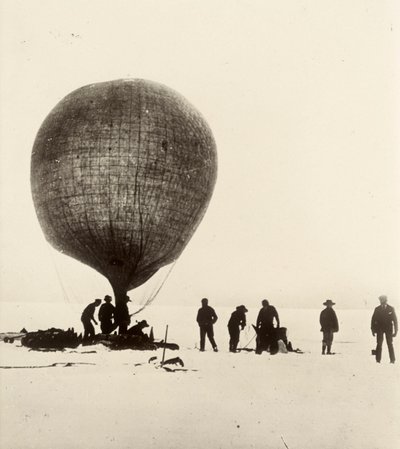 Vue du ballon en boyau de vache gonflé à l