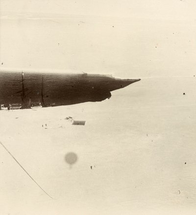 Vue depuis le ballon sur le plateau. De l