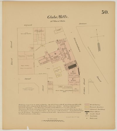 Girard Ave, Germantown Rd, 3rd St et Canal Street, Hexamer General Surveys, 1867 - Ernest Hexamer