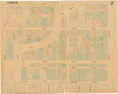 Cartes de la ville de Philadelphie, volume 1, planche 2, 1860 - Ernest Hexamer