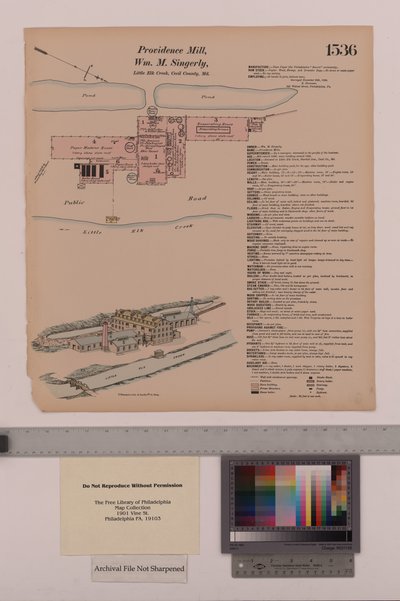 Providence Mill, Fair Hill, Maryland, Hexamer General Surveys, 1882 - Ernest Hexamer