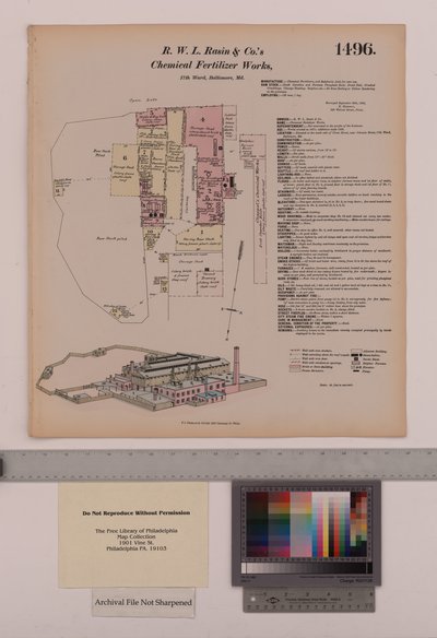 R.W.L. Rasin & Co. Chemical Fertilizer Works, Baltimore, Maryland, Hexamer General Surveys, 1880 - Ernest Hexamer