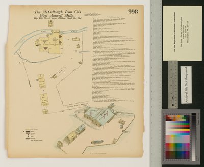 West Amwell Mill, Big Elk Creek, Maryland, Hexamer General Surveys, 1876 - Ernest Hexamer
