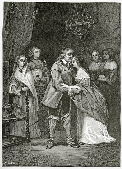 Cromwell et ses filles, 19ème siècle - Ernest Hillemacher