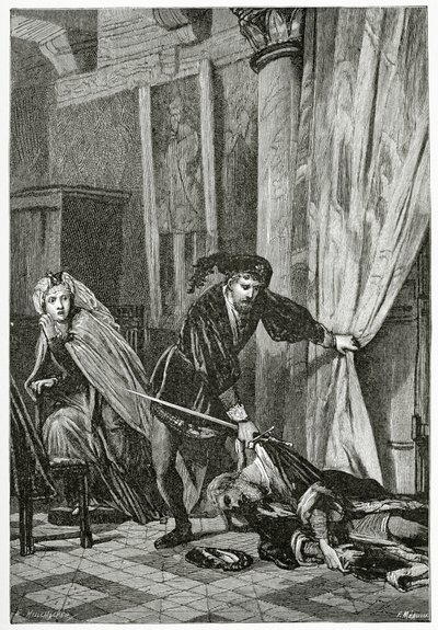 Scène de Hamlet, XIXe siècle - Ernest Hillemacher