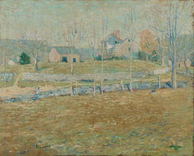 Une ferme abandonnée, vers 1908 - Ernest Lawson