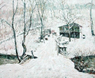 Scène de campagne, hiver - Ernest Lawson