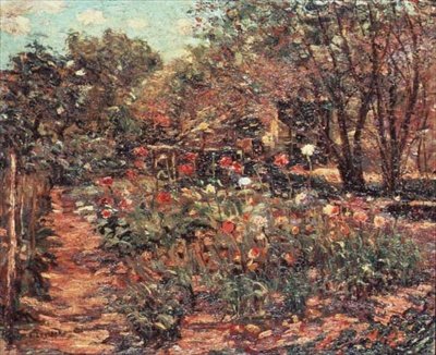 Paysage de jardin, vers 1915 - Ernest Lawson