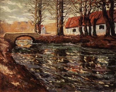 Paysage fluvial, c.1920 - Ernest Lawson