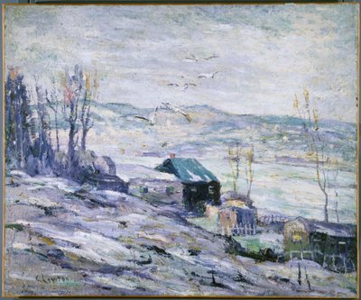 Journée venteuse, Bronx River - Ernest Lawson
