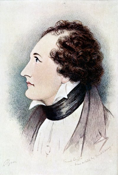 Lord Byron, poète anglo-écossais, début du 19ème siècle - Ernest Lloyd