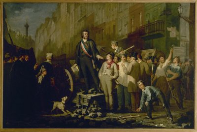 Alphonse Baudin (1811-1851) sur la barricade du Faubourg Saint-Antoine, 3 décembre - Ernest Louis Pichio
