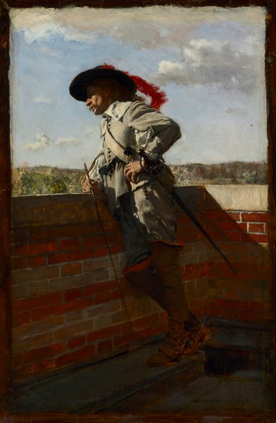 Sur une terrasse - Ernest Meissonier