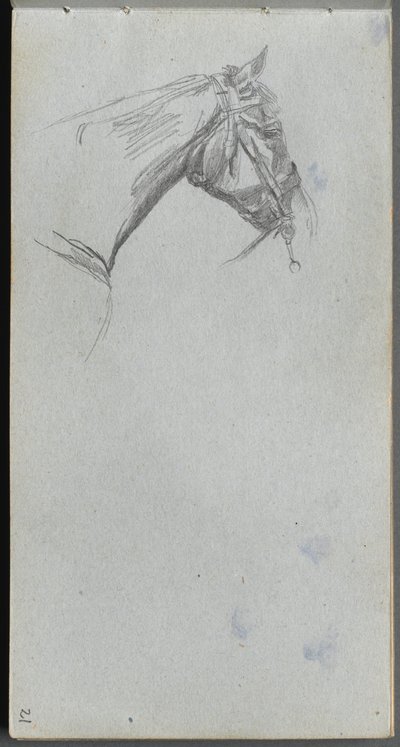 Carnet de croquis, page 21 : Étude d