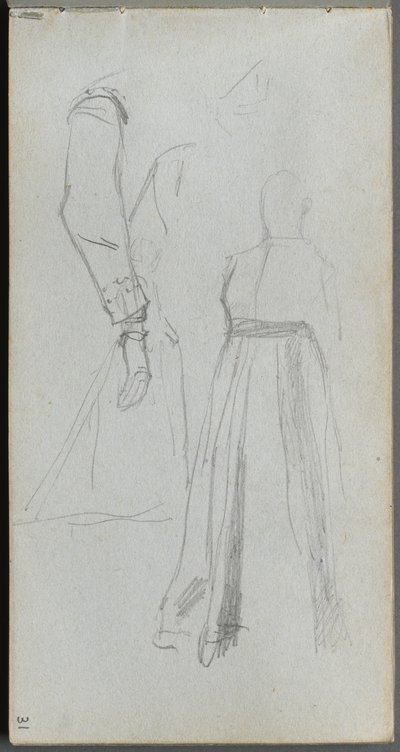 Carnet de croquis, page 31 : Étude de figures - Ernest Meissonier