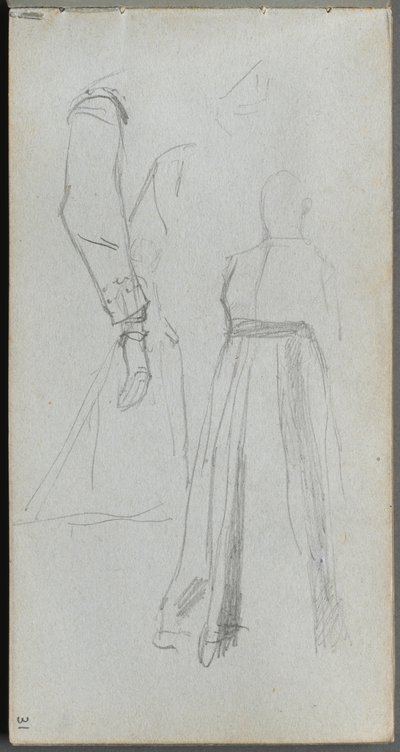 Carnet de croquis, page 31 : Étude de figures - Jean Louis Ernest Meissonier