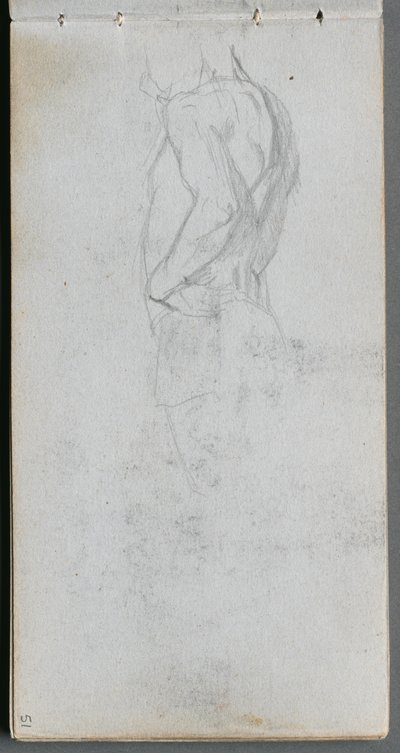 Carnet de croquis, page 51 : Étude de figure - Jean Louis Ernest Meissonier