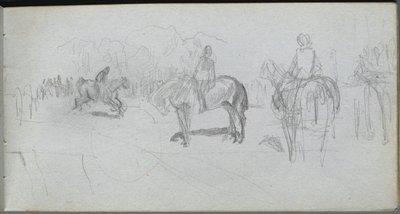 Carnet de croquis, page 52 : Étude de figure - Ernest Meissonier