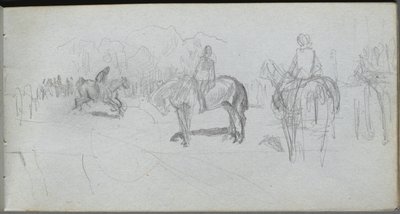 Carnet de croquis, page 52 : Étude de figure - Jean Louis Ernest Meissonier