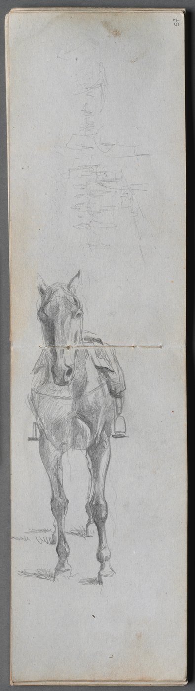 Carnet de croquis, page 56 & 57: Étude d