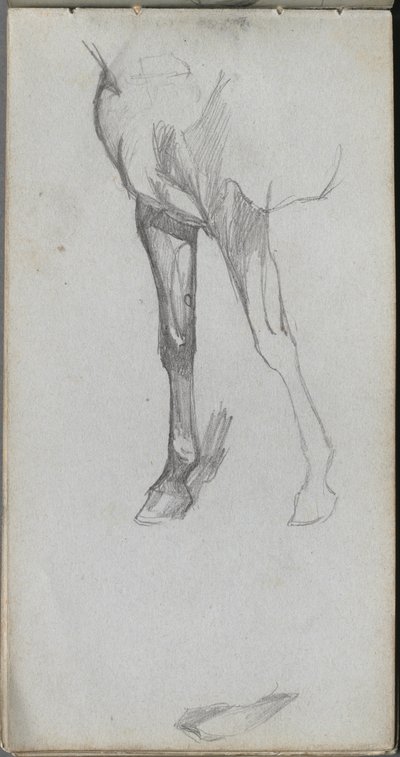 Carnet de croquis, page 66 : Étude d