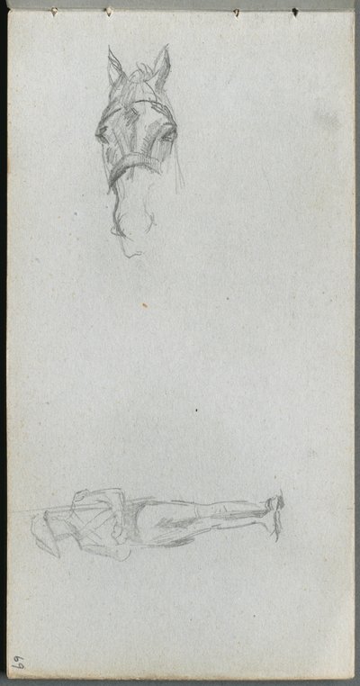 Carnet de croquis, page 69 : Étude d