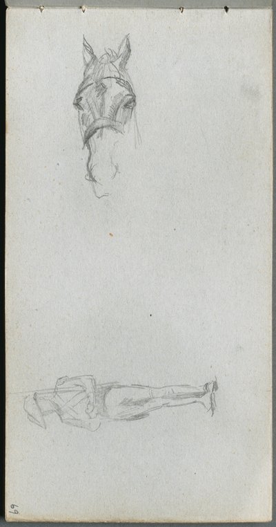 Carnet de croquis, page 69 : Étude d