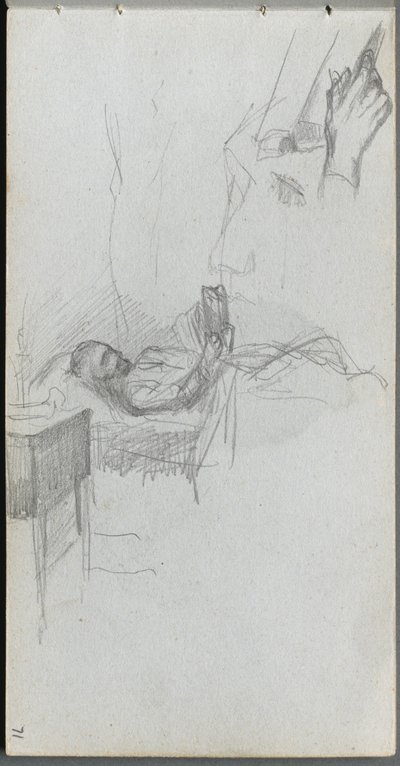 Carnet de croquis, page 71 : Étude d