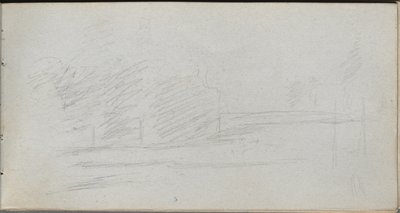 Carnet de croquis, page 78 : Étude de paysage - Jean Louis Ernest Meissonier