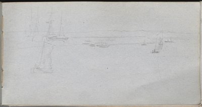Carnet de croquis, page 94 : Paysage marin - Jean Louis Ernest Meissonier