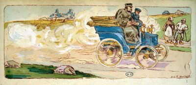 Paris-Bordeaux : M. Levassor sur une 4 CV Panhard & Levassor - Ernest Montaut