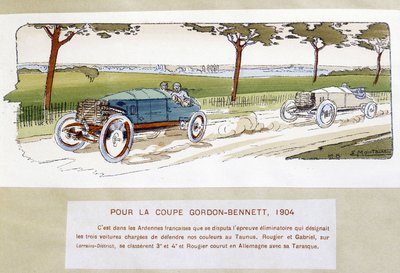 Course : la Coupe Gordon Bennett en 1904 - Ernest Montaut