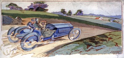Le Brasier de Thery prend la tête de la coupe automobile Gordon Bennett - Ernest Montaut