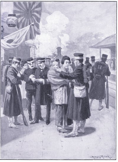 Troupes quittant Tokyo, illustration de l