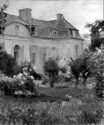 Coin du jardin avec le perron - Ernest Rouart