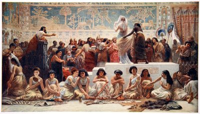 Le Marché de Mariage Babylonien, 1915 - Ernest Wellcousins