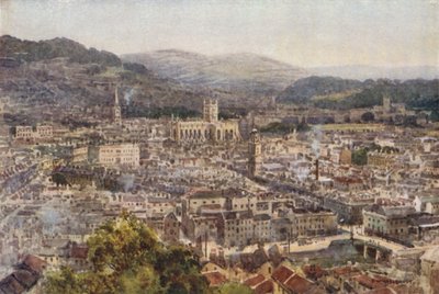 Bath depuis Beechen Cliff - Ernest William Haslehust