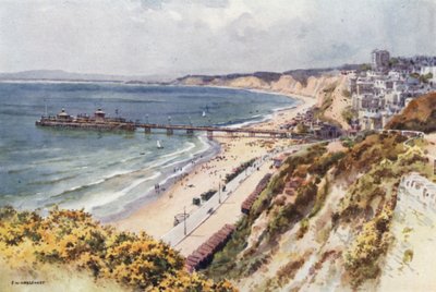 Jetée et plages de Bournemouth depuis Eastcliff - Ernest William Haslehust