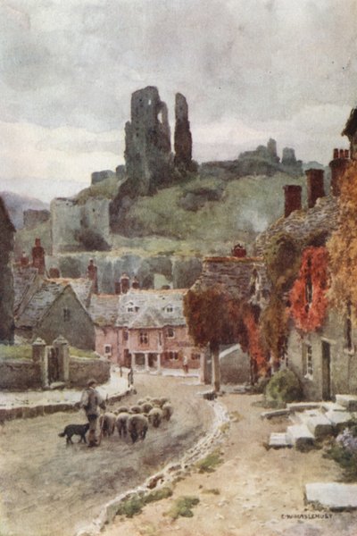 Château de Corfe - Ernest William Haslehust
