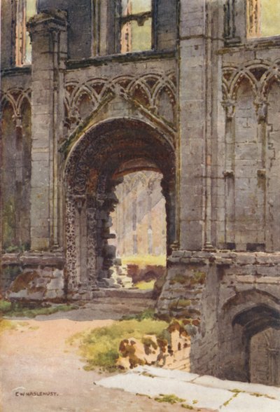 Porte de la Chapelle de Sainte-Marie, Abbaye de Glastonbury - Ernest William Haslehust