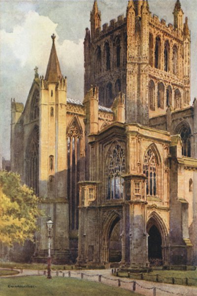La cathédrale depuis le nord-ouest - Ernest William Haslehust