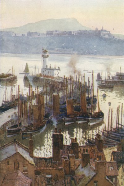 Le port depuis la vieille ville - Ernest William Haslehust