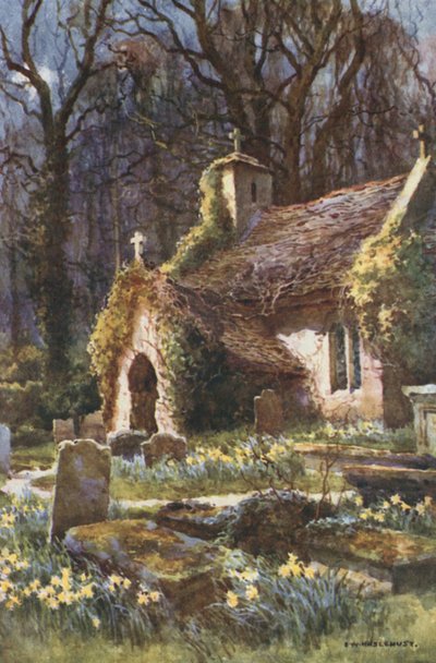 La vieille église, Bonchurch - Ernest William Haslehust