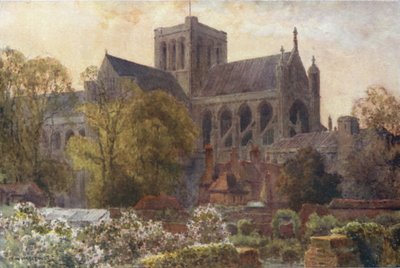 Cathédrale de Winchester depuis les jardins du doyen - Ernest William Haslehust