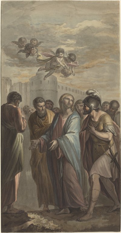 Christ avec apôtres et un soldat romain - Ernest Zacharias Platner