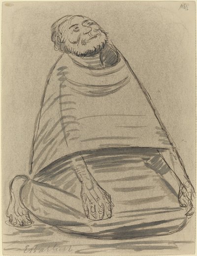 Homme agenouillé - Ernst Barlach