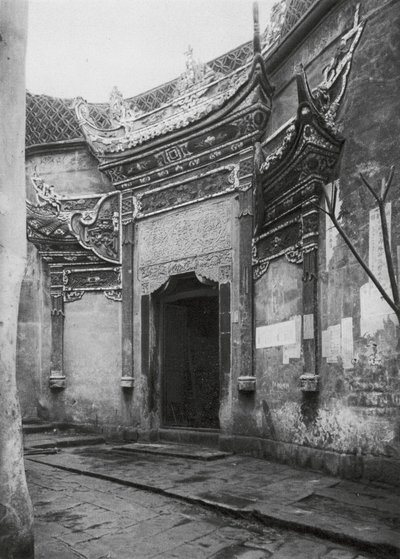 Chungkingfu, Szechuan, porte de maison dans l