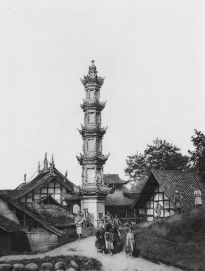 Kiungchou, Szechuan, Village - Ernst Boerschmann