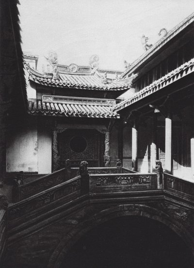 Ningpo, Fukien hui kuan, Chekiang, Avant-cour du Club Fukien - Ernst Boerschmann