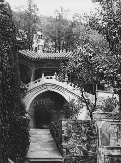Pékin, Si shan, Shih tze wo, Chihli, Jardin du monastère dans les Montagnes de l